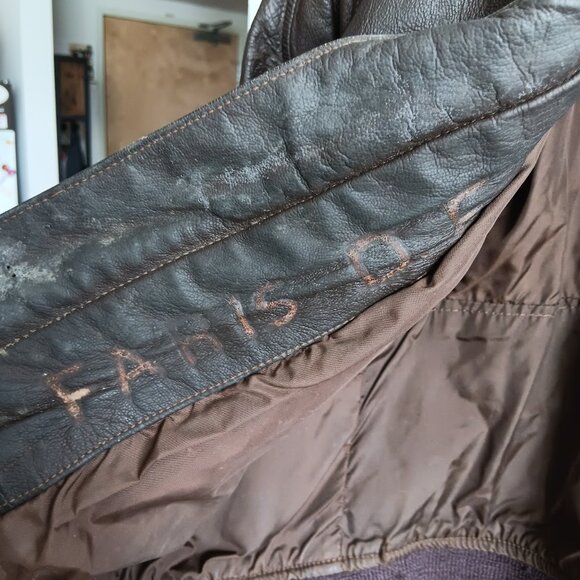 Vintage G1 Aviator Real Leather Bomber Jacket - Picture 2 of 3